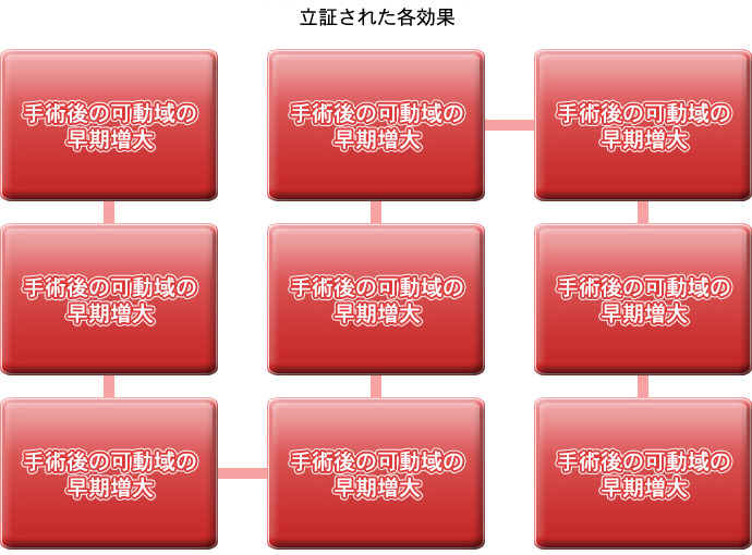 立証された各効果